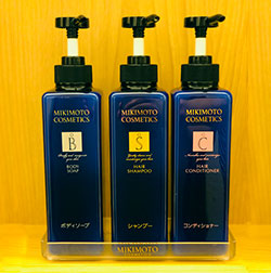Exclusive Mikimoto Cosmetic bath & shower sets