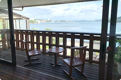 ウッドデッキテラス