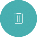 アイコン：ゴミ処理が可能